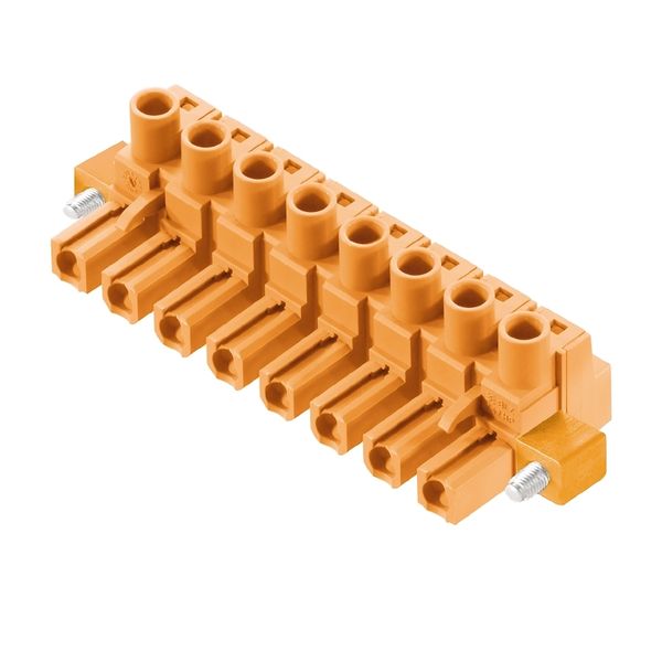 PCB plug-in connector, female plug, 7.62 mm, Number of poles: 2, 180°, Clamping yoke connection, Clamping range, max. : 4 mm², Box image 3