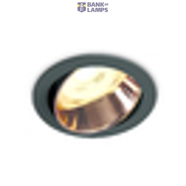 BLACK GU10 10W COPPER REFLECTOR DARK LIGHT ADJUSTABLE image 2