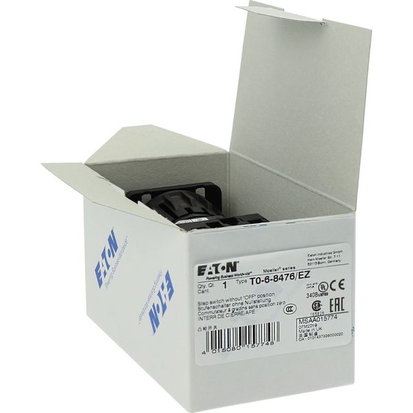 T0-6-8476/EZ Step switches, T0, 20 A, centre mounting, 6 contact unit(s), Contacts: 12, 45 °, maintained, Without 0 (Off) position, 1-3, Design number 8476 image 26