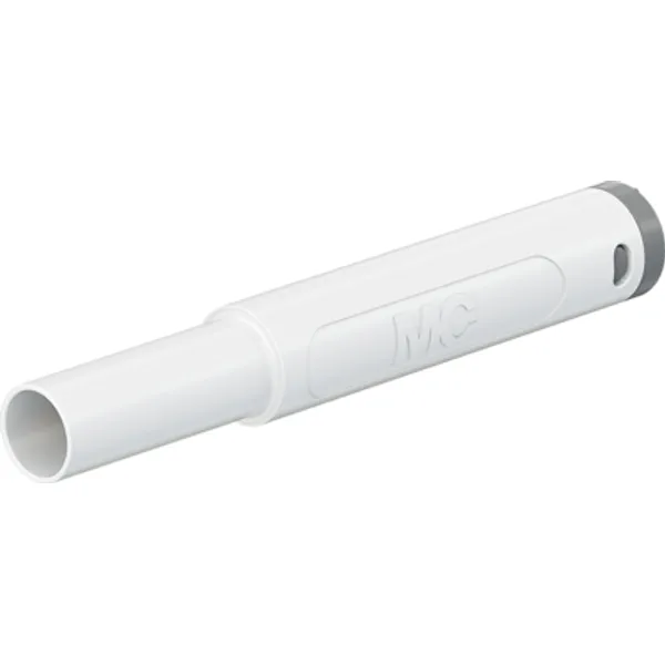 4 mm plug, crimp connection, 2.5 mm², CAT II/CAT III, white, 66.2046-29 image 1