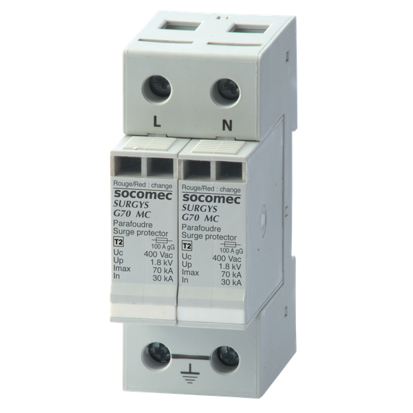 SURGYS G70 SPD Type 2 Imax=70kA Up=1,8kV TN&IT network MC mode-2P image 1