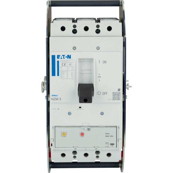 NZMH3-AX630-AVE NZM3 PXR10 circuit breaker, 630A, 3p, withdrawable unit image 7