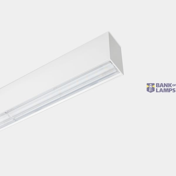 Lineal lighting system Infinite Pro 1136mm Recessed Batwing 17.08W LED warm-white 3000K CRI 90 ON-OFF White IP44 2069lm image 1