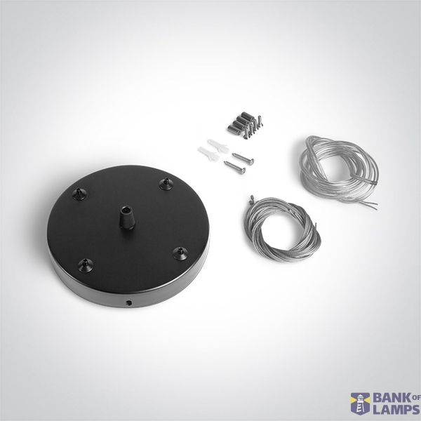 050138B/B BLACK SUSPENSION BASE FOR 62020 SQUARE PLAFO image 1