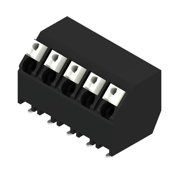 Printed circuit board terminals, 5.00 mm, Number of poles: 5, 135°, black, PUSH IN with actuator, Clamping range, max. : 1.5 mm², Tape image 2