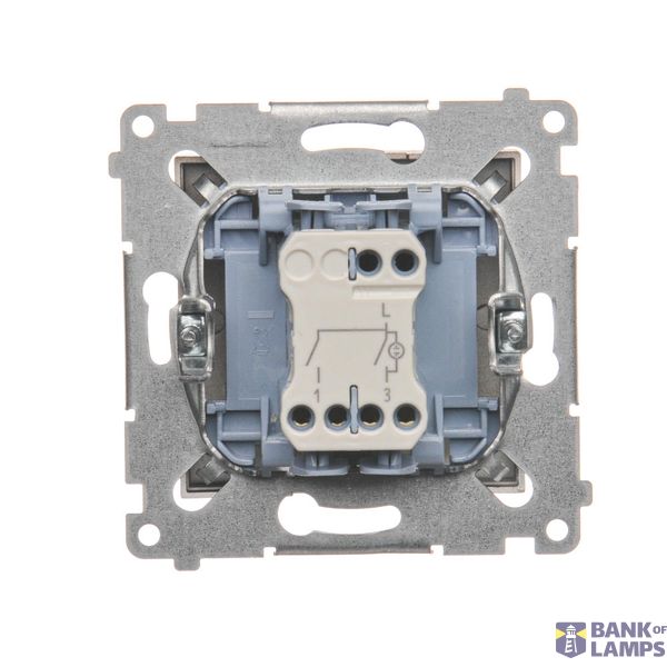 Key for a single roller blind for switches and electronic controllers, white image 1