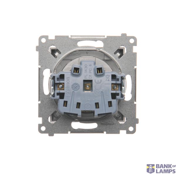 R-TV-SAT pass through aerial socket, atten.: 10dB, Bronze matt, metalic image 1