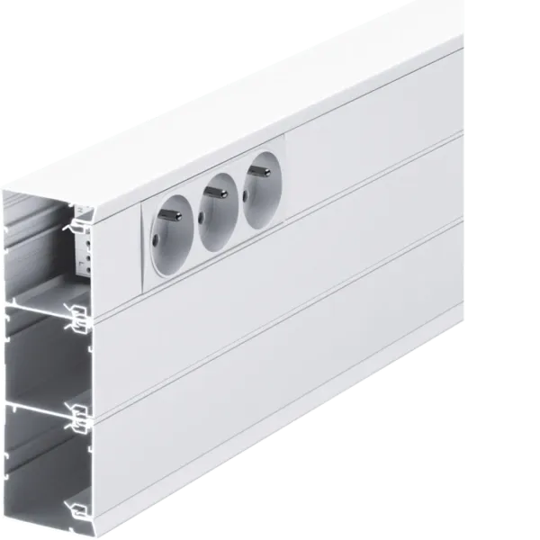 Cable channel GBA50161, aluminum RAL9016 image 1