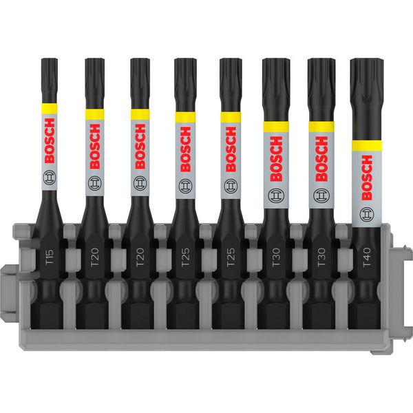 Impact Control Power Bit Pack, 8-piece, 1xT15;2xT20;2xT25;2xT30;1xT40 image 1