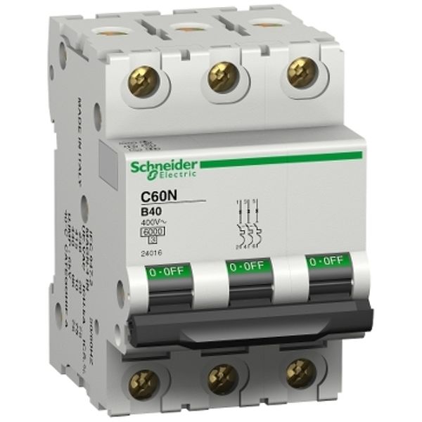 Circuit Breaker 3P 25B C60N Schneider image 1