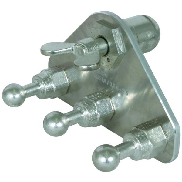 Earth connecting plate with ball head cap and 3 fixed ball points D 20 image 1