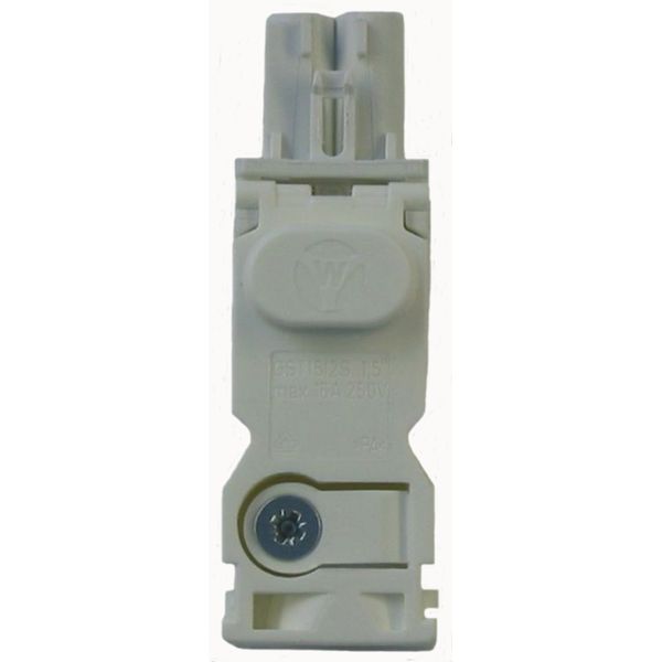 AC female plug white, for output side, coconnecting 2-pole cable (07L.11) image 1