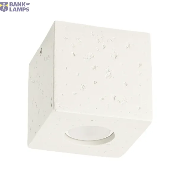 Ceiling lamp QUAD concrete beige image 1