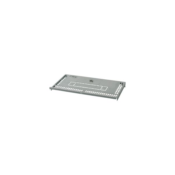 XPN4F-DV-MCB06 Partition, NZM4 component mounting area/cable connection area, fixed mounting with rotary handle and mechanical interlock, main busbar back, W=600mm image 3