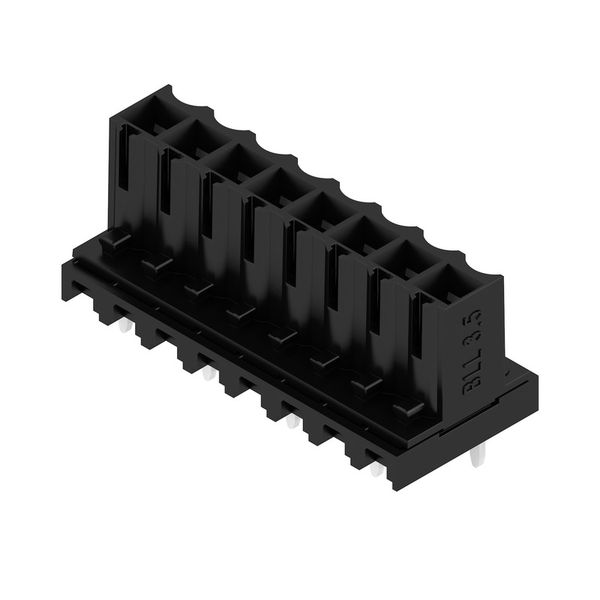 PCB plug-in connector, female header, closed side, THT solder connection, 3.50 mm, Number of poles: 8, 180°, Solder pin length (l): 3.2 mm, tinned, black, Tube image 2
