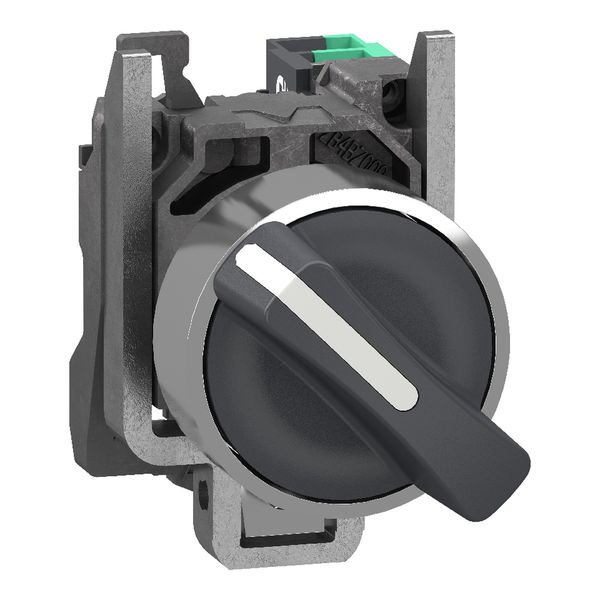 Switch with lock - 2 positions (XB4BD215) image 1
