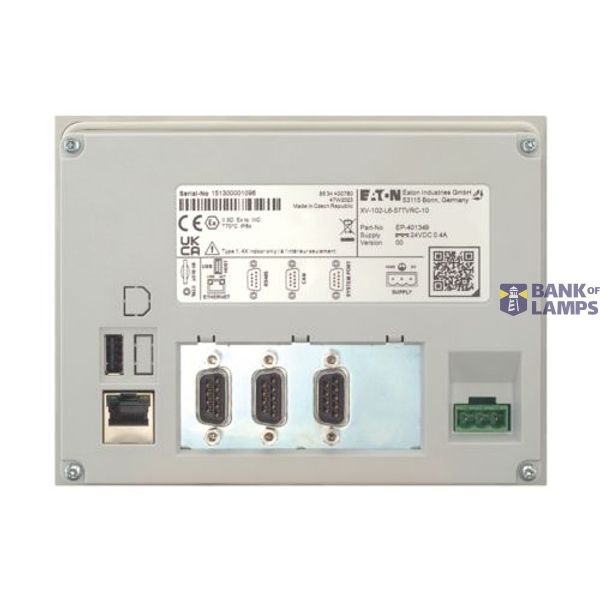 XV-102-L6-57TVRC-10 Eaton Touch panel XV-102, 24 V DC, 5.7 Inch, 1 x USB, 1 x RS-232, 1 x RS-485, 1 x CAN, Linux, Resistive touch, PLC image 2