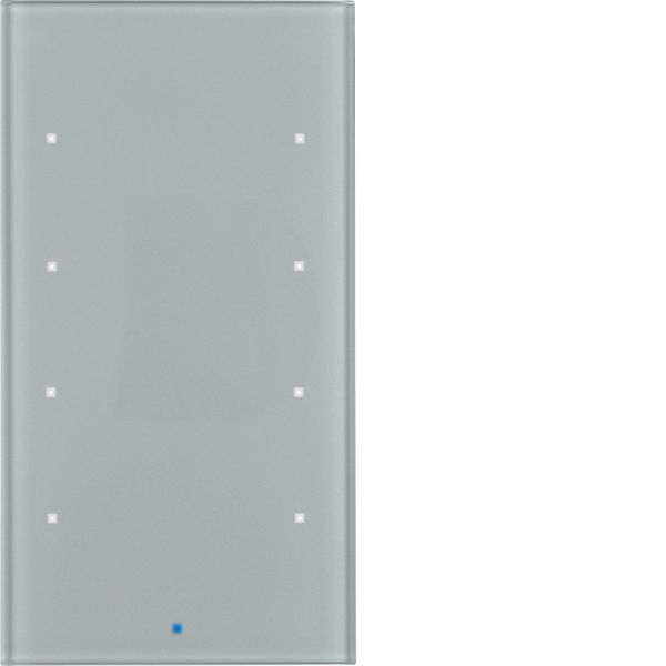 KNX glass sensor 4gang comf, intg bus coupling unit, KNX - TS sensor,  image 1