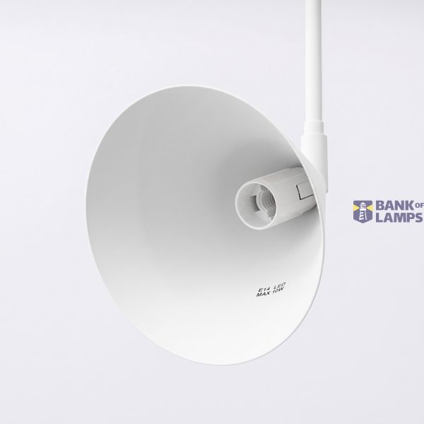 Wall lamp NOX 1 white with a switch image 7