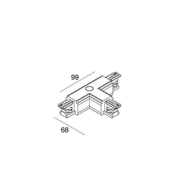 ALL-TRACK: GIUNTO A T INTERNO DX BIANCO image 1