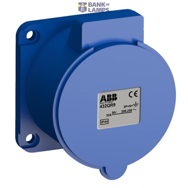 432QR9 Panel mounted socket image 1