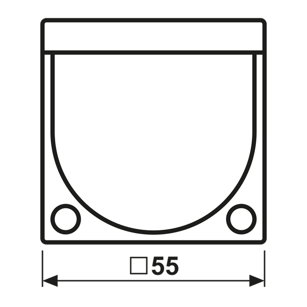 Centre plate with knob room thermostat A1749BF image 4