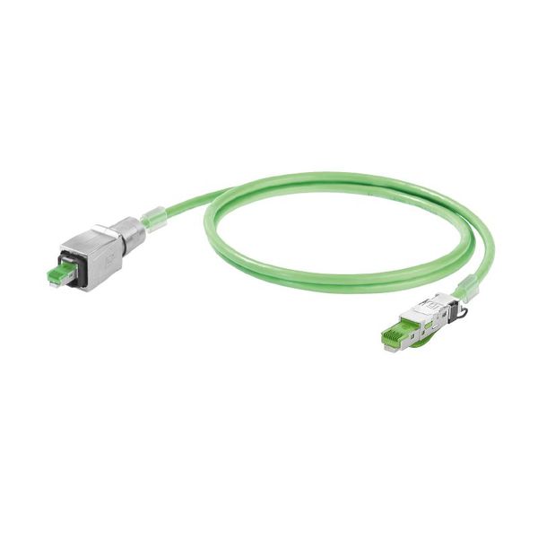 Dragline cable, PROFINET, RJ45 IP 67 PushPull V14 metal, RJ45 IP 20, Cat.5 (ISO/IEC 11801) / Cat.5e (TIA T568-B), PUR, 6 m image 1