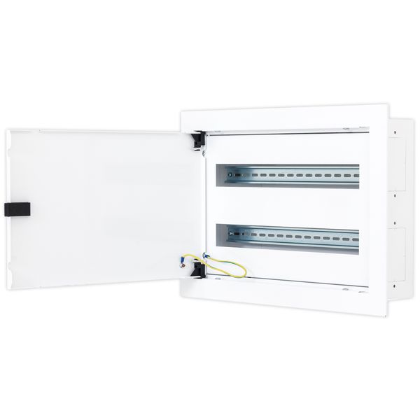 Power distribution Homecabinet, 2-row, 44 modules, RAL9003 image 2