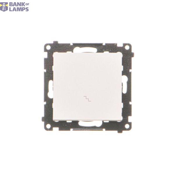 Two-way switch, 10AX, white matt image 1