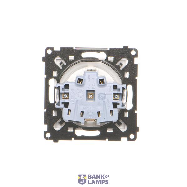 Dimmer for dimmable LED's, rotary-push, 1 pole, Silver matt, metalic image 1