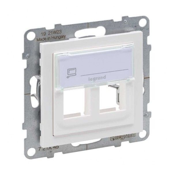 DOUBLE KEYSTONE ADAPTOR WHITE image 1