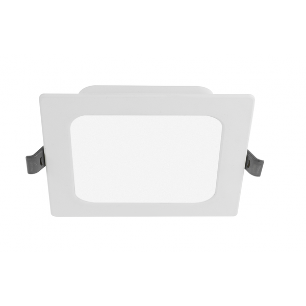 G-TECH LED luminaire FABRO, 6 W, 540 lm, 4000K, AC220-240V, IP40, recessed, square, white image 1