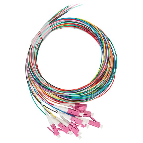 FO Pigtail LC, 50/125æm OM4, 2.0m, Easy Strip, 12pcs image 1