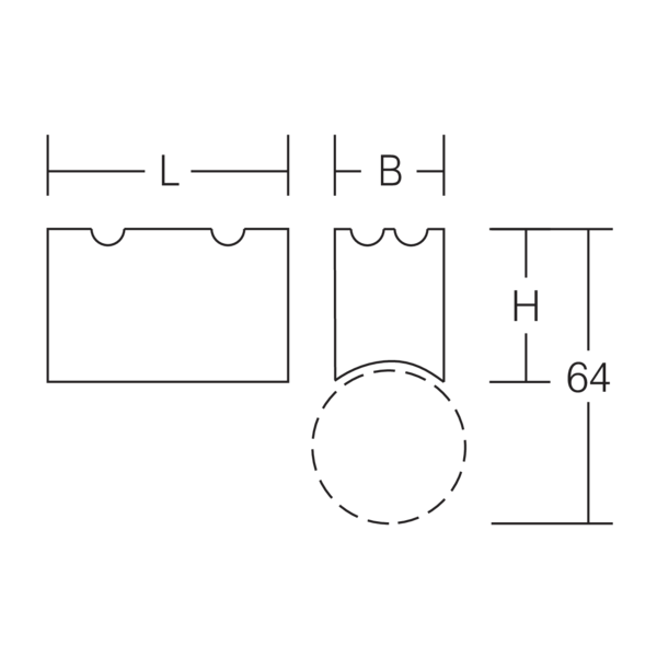 ISO lampholders, white, on/off ISO lampholders for linear lamps, L 60  image 3