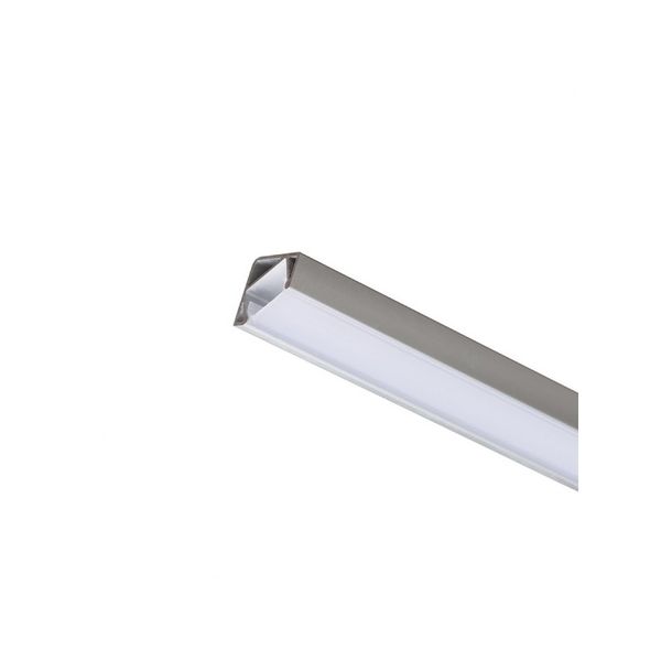 LED PROFILE I 30/60 surface mounted 1m anodized aluminum/matte acrylic image 1