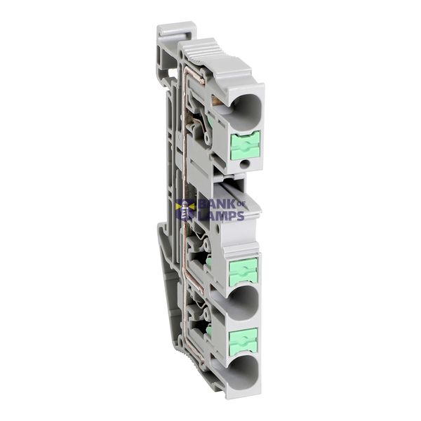 PUSH-IN TERM 6sqmm FEED THROUGH, 3 PTS image 1