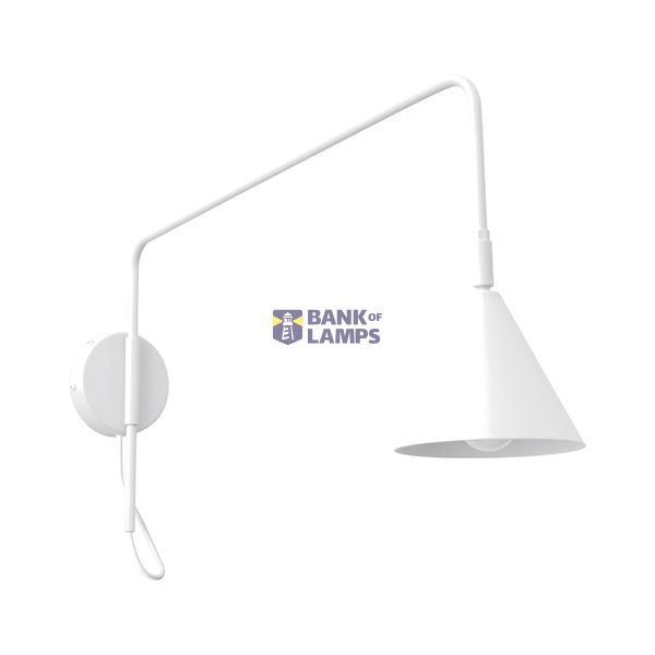 Wall lamp NOX 1 white with a switch image 10