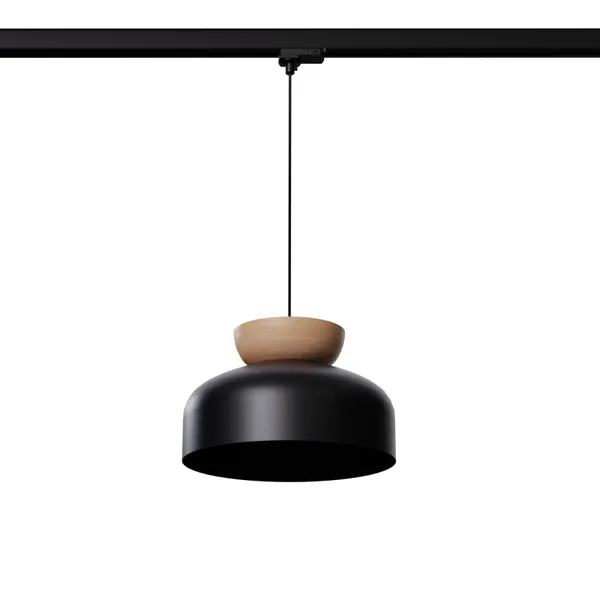 HANGING LAMP 3 PHASE MARION BLACK E27 3000K 7.5W 620LM image 1