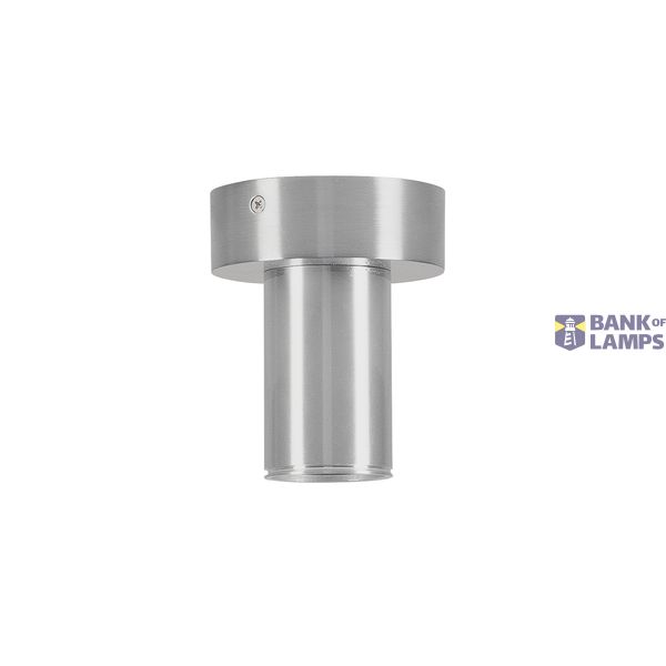 FITU, ceiling light, A60, polished aluminium, with R2 canopy image 1