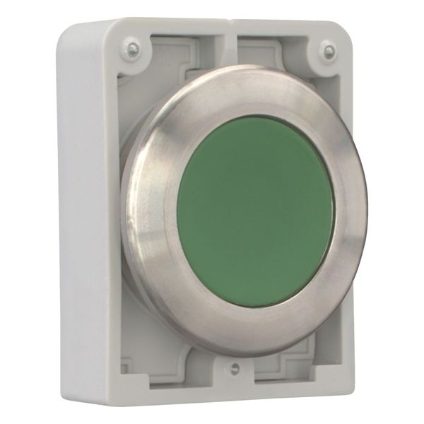 M30I-FDR-G Pushbutton, RMQ-Titan, flat, maintained, green, blank, Front ring stainless steel image 12