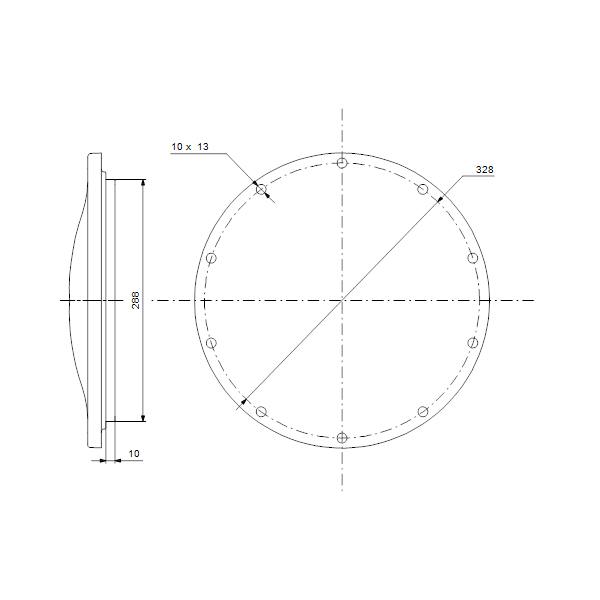 Set, Blind flange D288 image 2