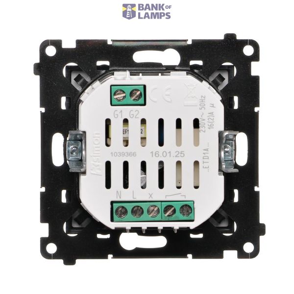 Single button with light indicator box for switches and push buttons, white image 1