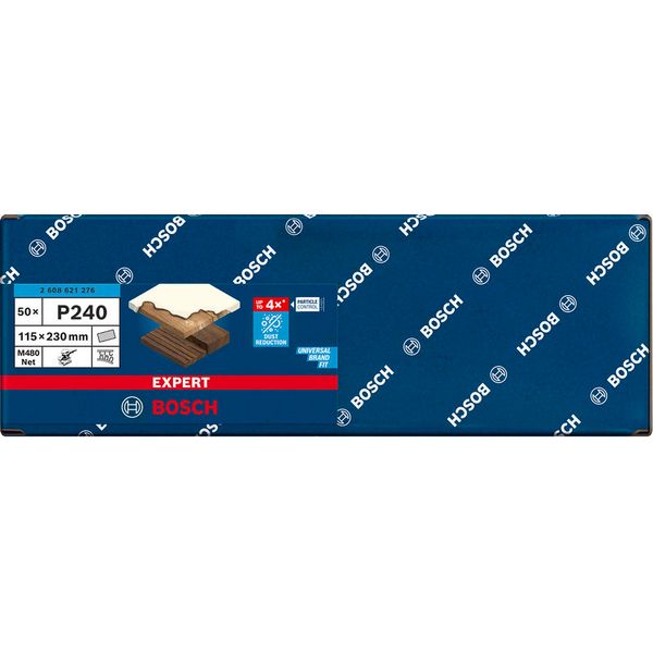 EXPERT M480 Sanding Net for Orbital Sanders 115 x 230 mm, G 240 image 1