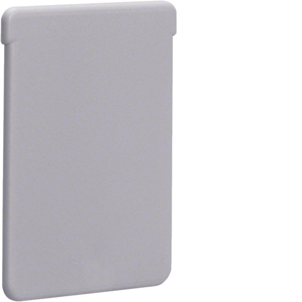 End cap made of PVC for slotted panel trunking BA6 60x40mm stone grey image 1