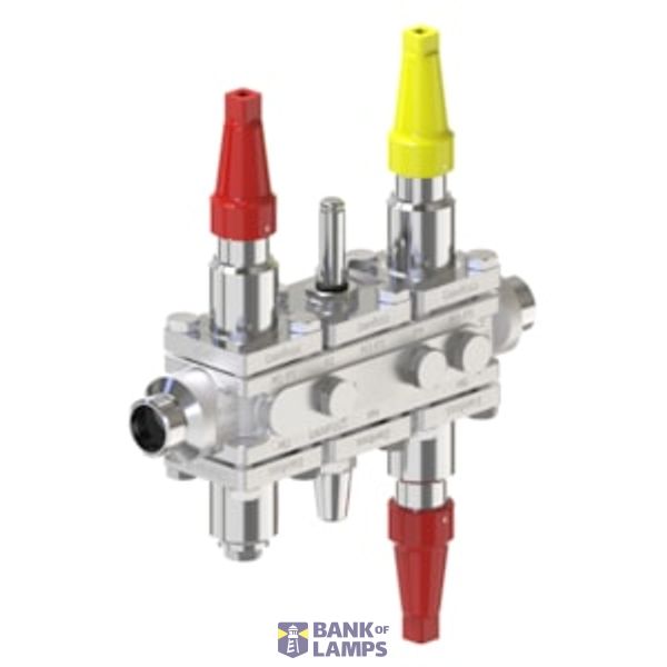 Valve station, ICF SS 20-6-2RA, 25 mm, Connection standard: EN 10220 image 1