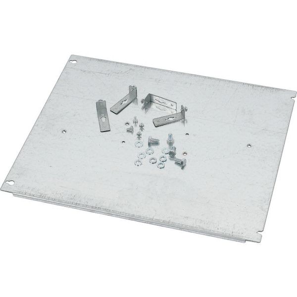 XMG131606MV Mounting plate, +mounting kit, for GS 1, vertical, 3p, HxW=400x600mm image 2