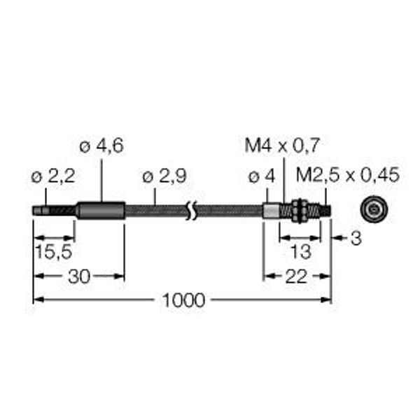 Plastic Fiber Single Conductor — Jacketed Optical Cable Made of Plastic Fiber   PIT43TMB5 image 1