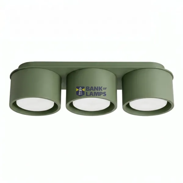Ceiling lamp MODO 3 olive green Gx53 image 1