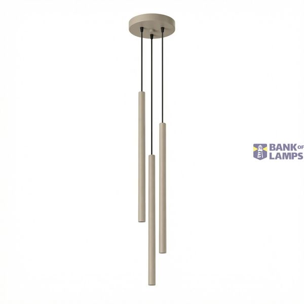 Pendant lamp PASTELO 3P taupe image 3
