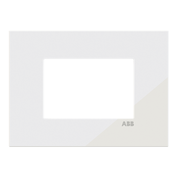 White 3M glass effect plate image 1